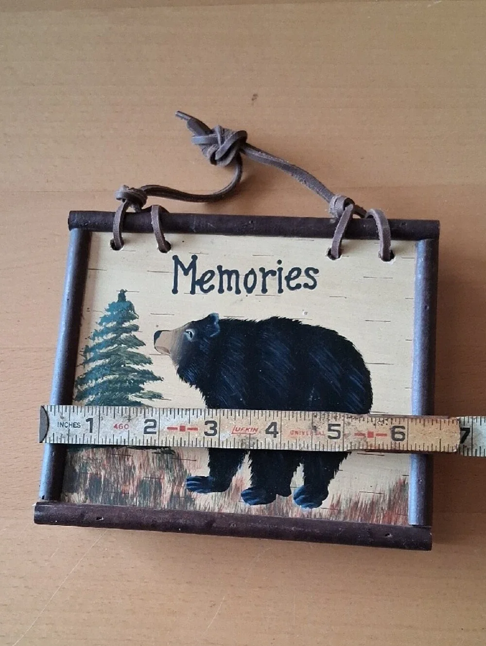 Memories Moose Wooden Hand-Painted Photo Book